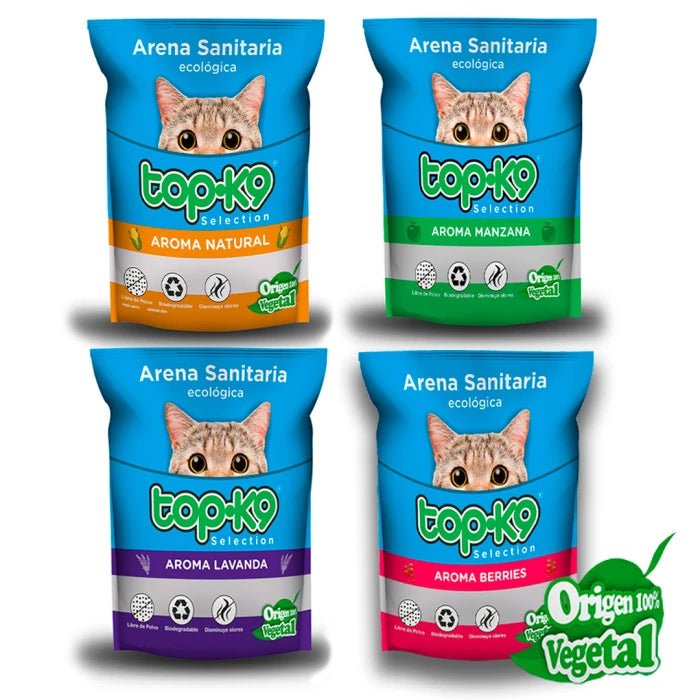 Arena Sanitaria TOPK9 ecológica vegetal - Pethome