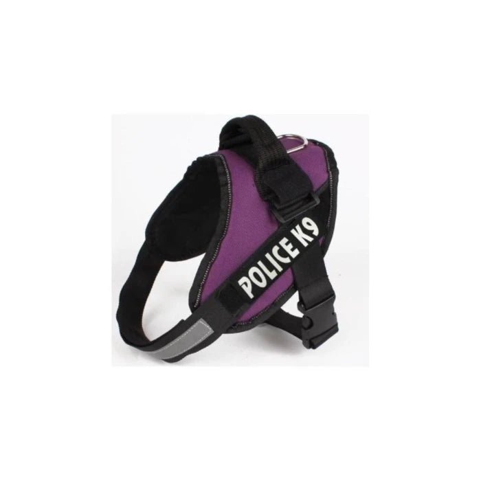 Arnés Police K9 Morado Reflectante para Perros | XL y 2XL - Pethome
