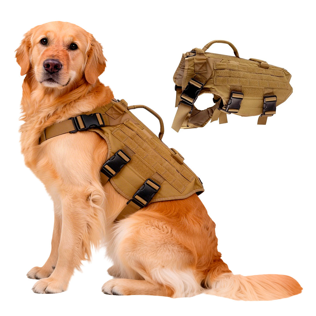Arnés Táctico Profesional Ajustable para Perros Grandes