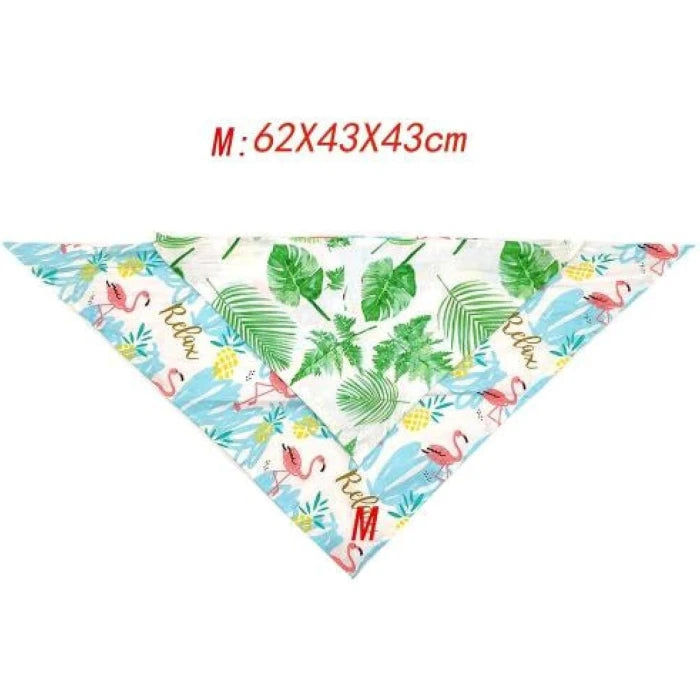 Bandanas para perros y gatos con diseños - Flamenco Azul / M