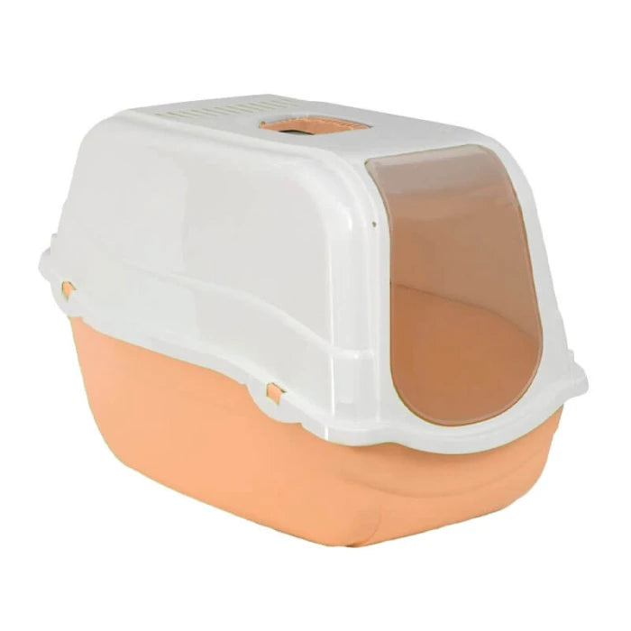 Baño arenero cerrado con carbon activo para gatos