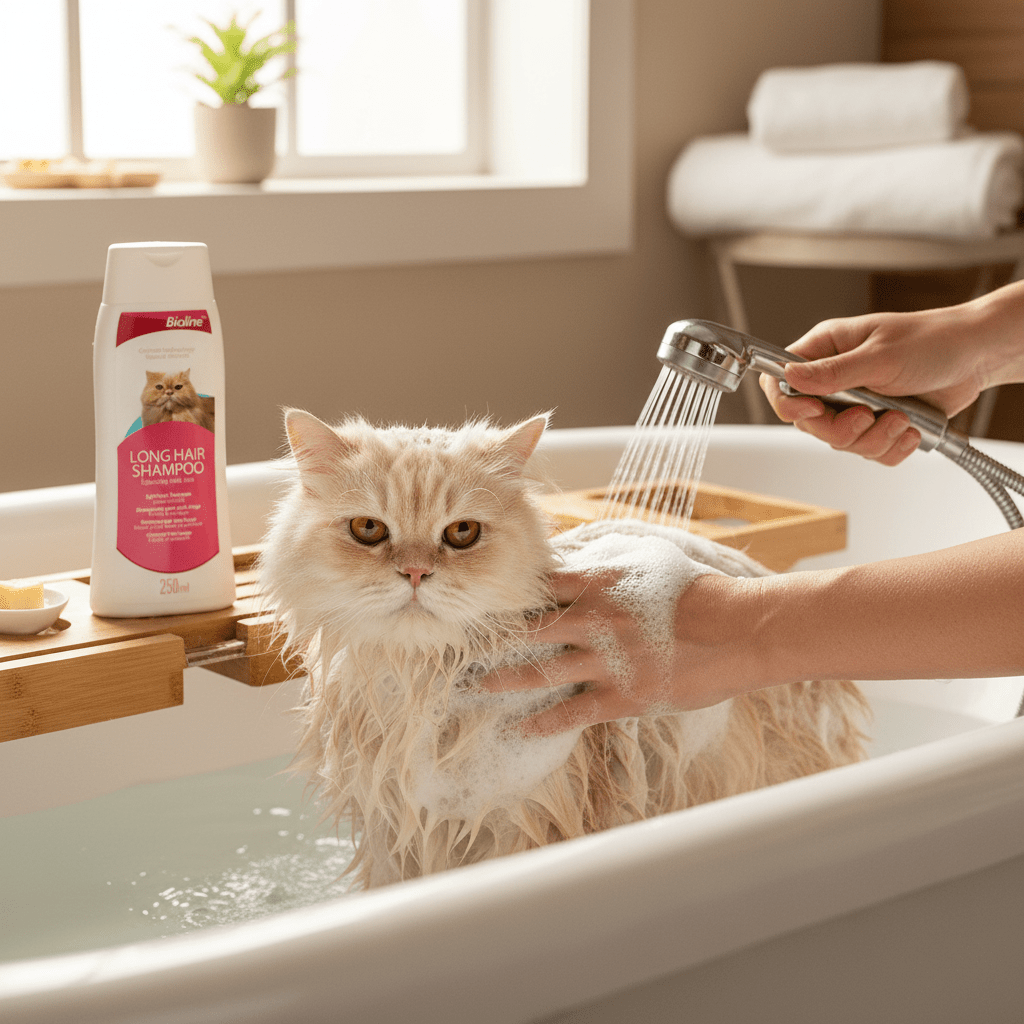 Bioline Shampoo para Gato de Pelaje largo - Pethome