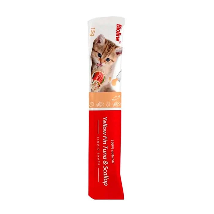 Bioline Snack En Pasta Yellowfin Tuna Scallop 15 GR - imagen 1