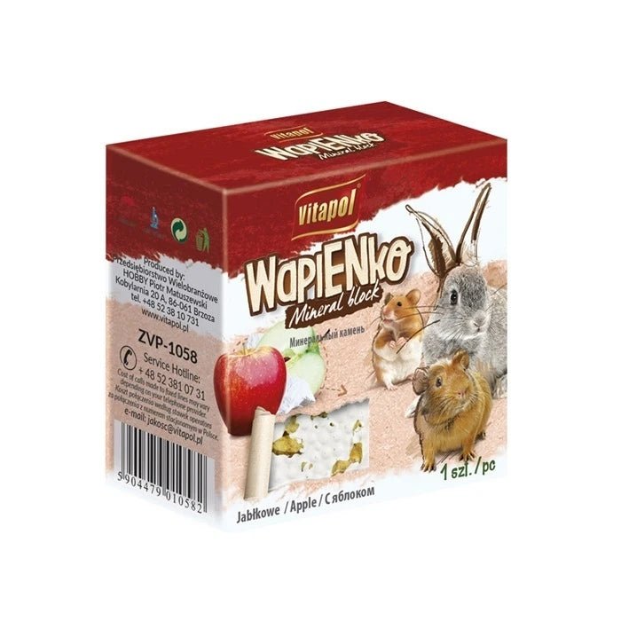 Bloque Mineral Con Manzana Para Hamster, Conejos y Cuy - Pethome