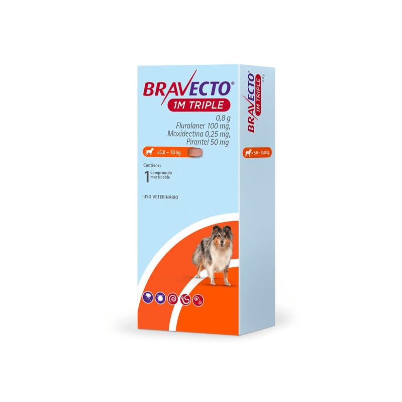 Bravecto 1M Triple Perro - Pethome