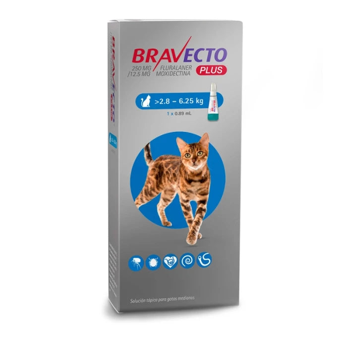 Bravecto Gato Pipeta 2.8 - 6.25 Kg - imagen 1
