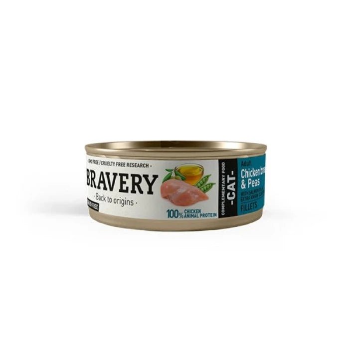 BRAVERY CHICKEN AND PEAS ADULT CAT WET FOOD - Pethome