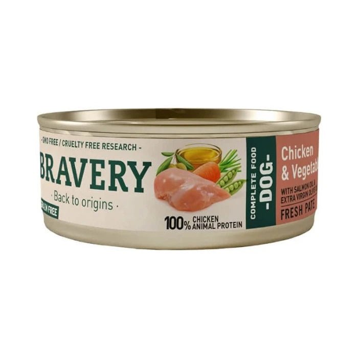 BRAVERY CHICKEN AND VEGETABLES ADULT DOG WET FOOD - Pethome
