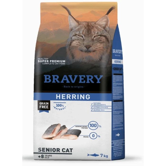 BRAVERY HERRING SENIOR CAT 7 KG - imagen 1