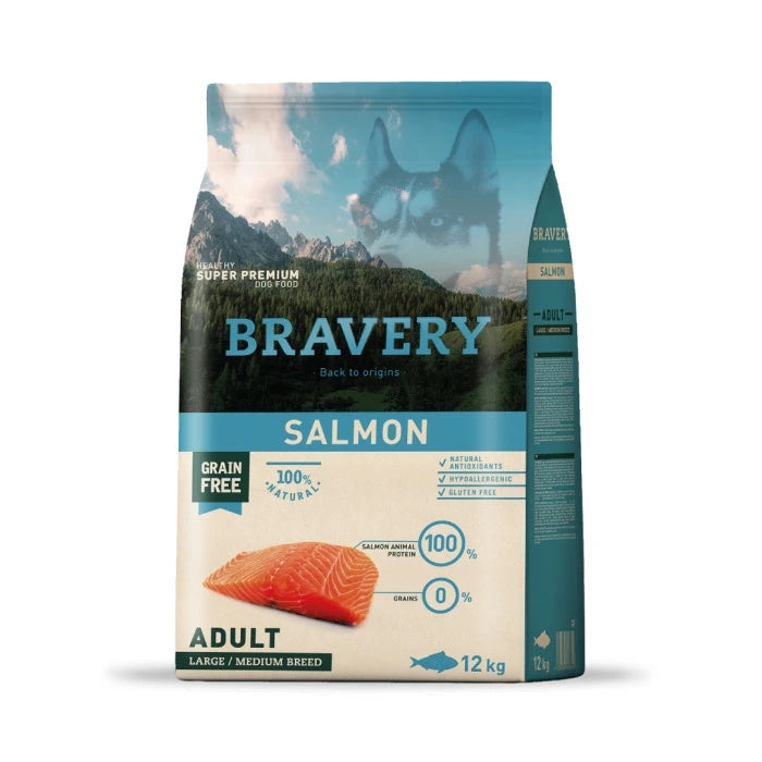 BRAVERY SALMON ADULT LARGE/MEDIUM BREED