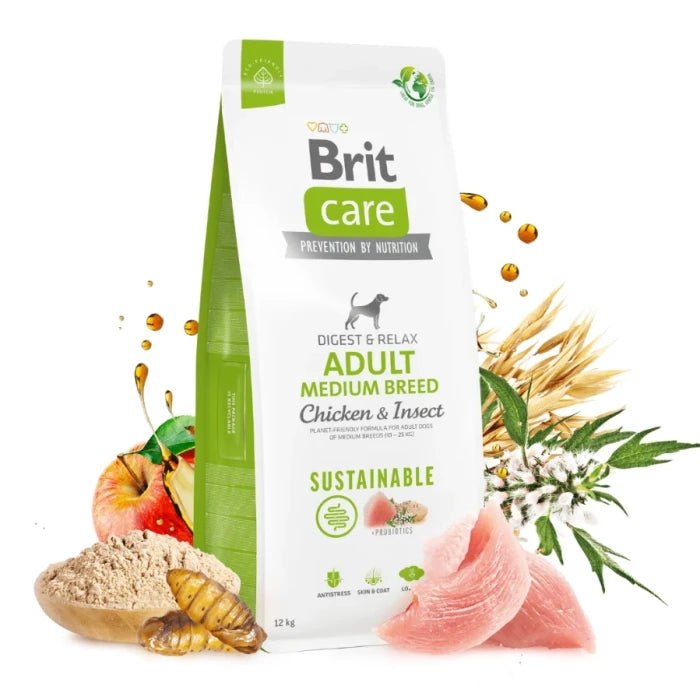 BRIT CARE DOG CHICKEN & INSECT ADULT MEDIUM BREED - Pethome