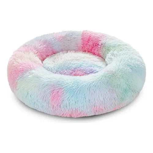 Cama Antiestrés de felpa para perros y gatos