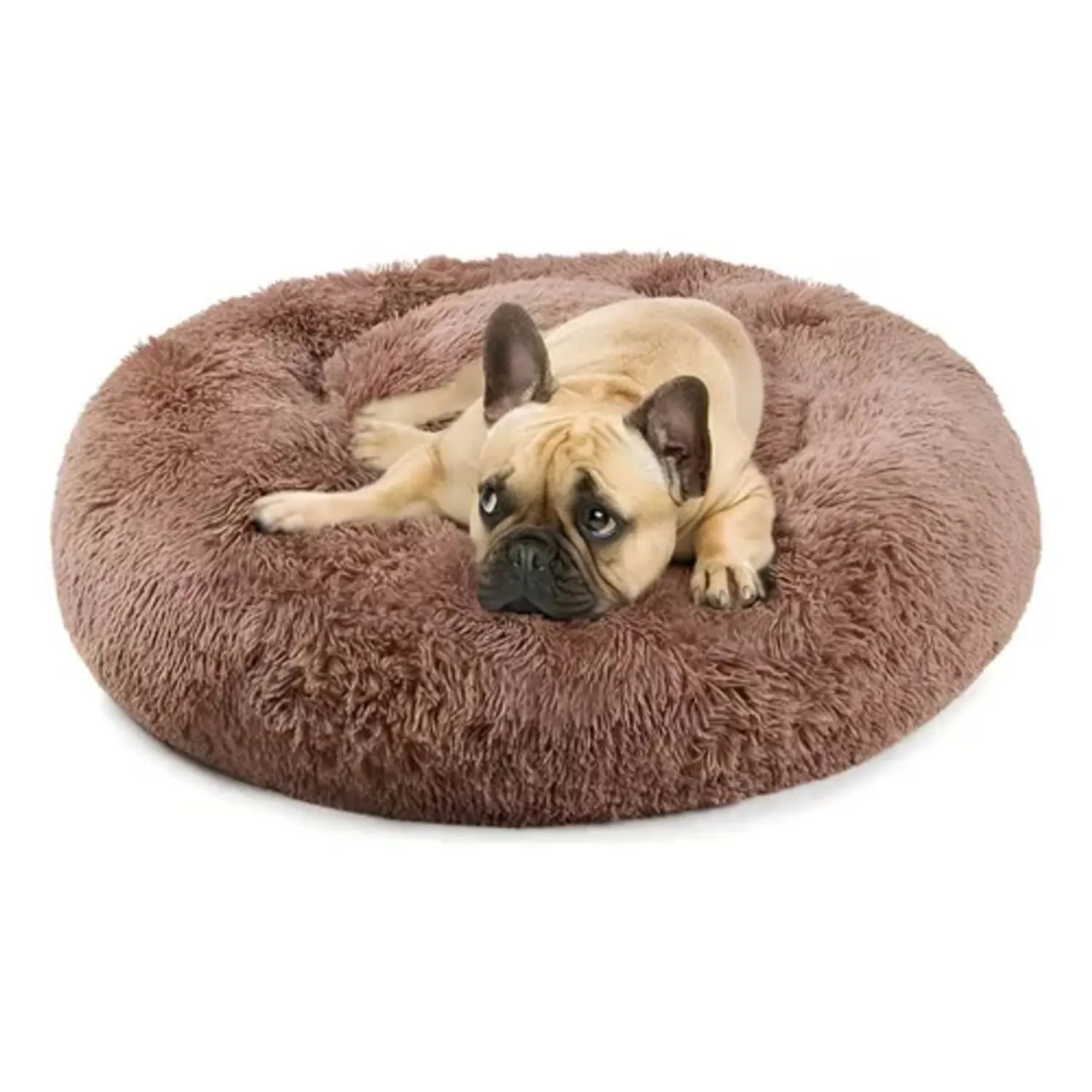 Cama Antiestrés de felpa para perros y gatos