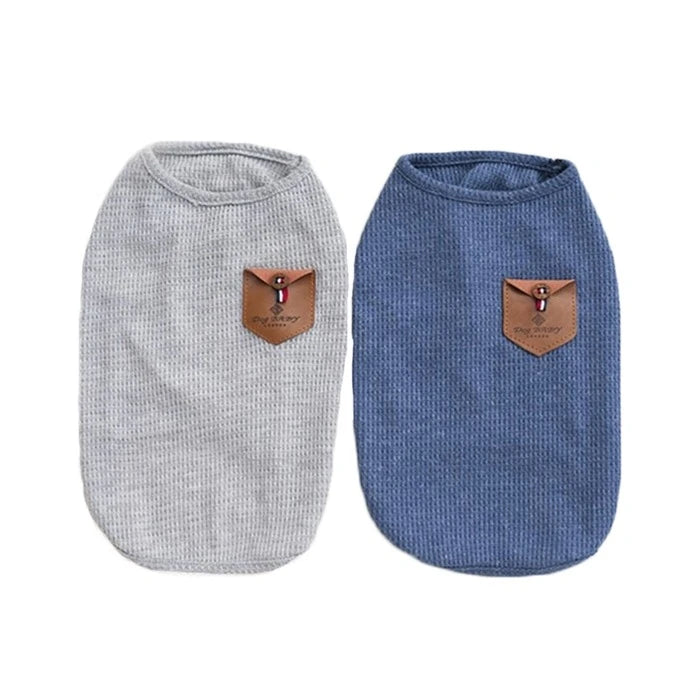 Camiseta con Mangas y Bolsillo espaldar para perros y gatos