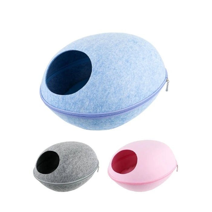 Casa de Fieltro para gatos Modelo Huevo colores - Pethome
