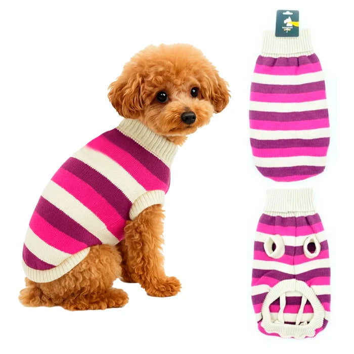 Chaleco franjas colores hembra para perros y gatos