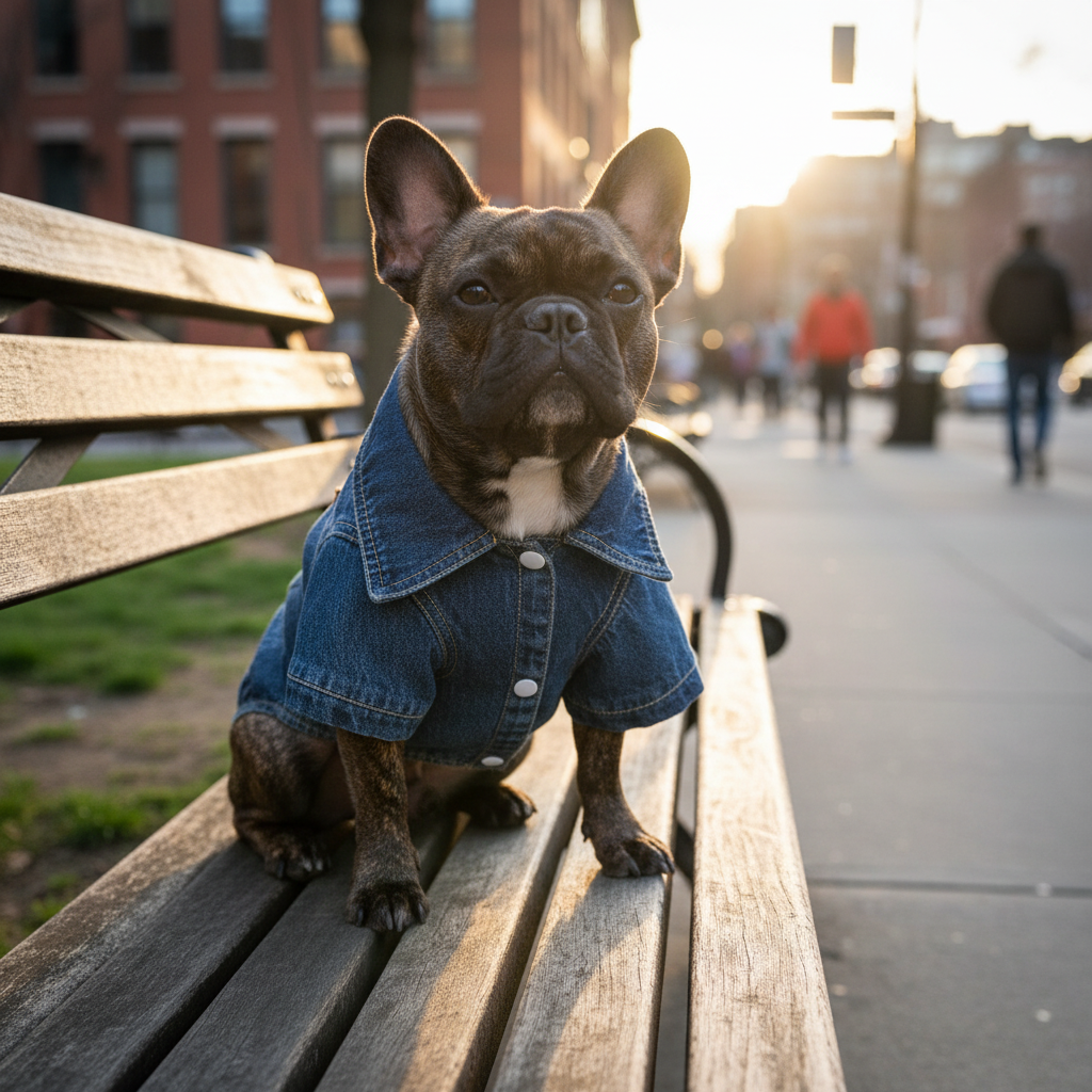 Chaqueta Mezclilla para perros y gatos