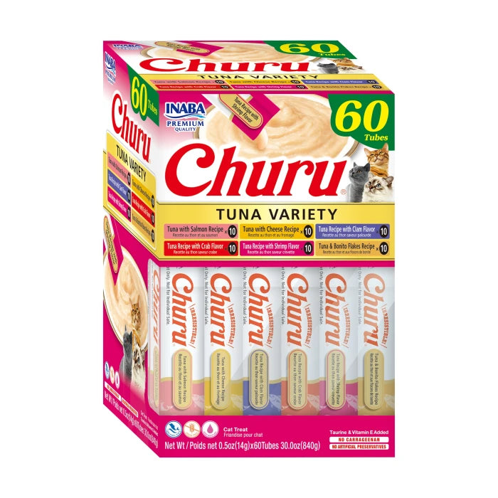 Churu cat Atún variedades Pack 60 tubos 14gr