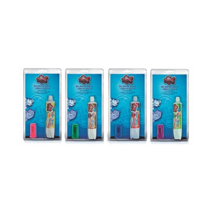 Conjunto Higiene Bucal Blister con Dedera - Pethome