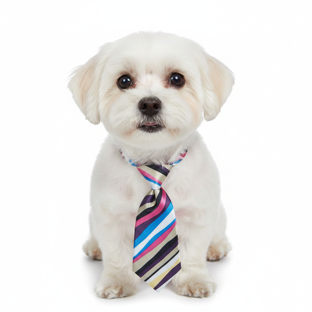 Corbata Beige-rosado - Perro