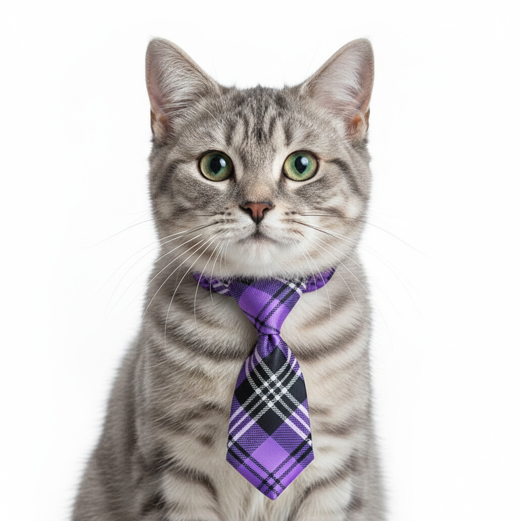 Corbata Morado - Gato