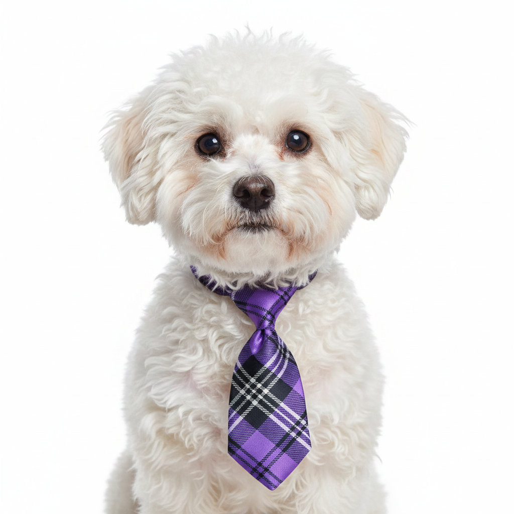 Corbata Morado - Perro