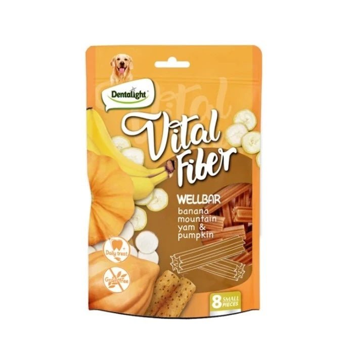 Dentalight Snack Barras de plátano, ñame de montaña, calabaza para perros - Pethome