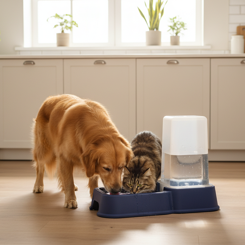 Dispensador de Agua o Comida para perros y Gatos