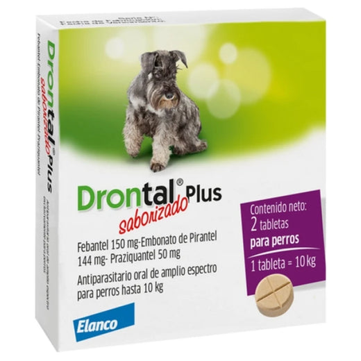 Drontal Plus Antiparasitario interno 10 KG x 2 comp