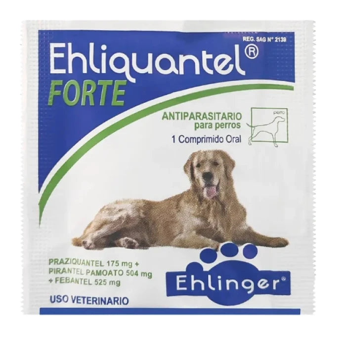 Antiparasitario Interno Ehliquantel Forte para Perros - 1 comprimido