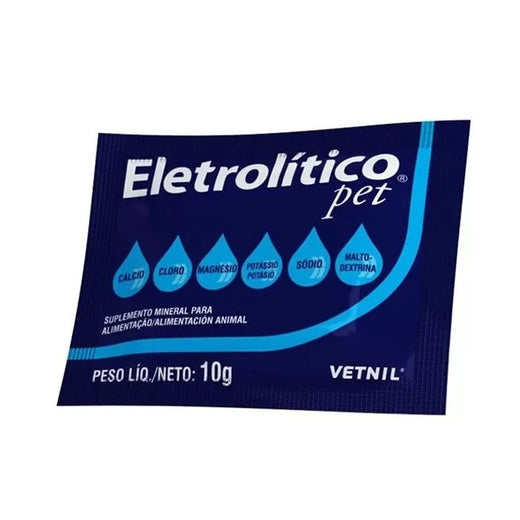 Eletrolitico Pet Reponedor de electrólitos para Mascotas - 1 Sobre 10g. - Vetnil