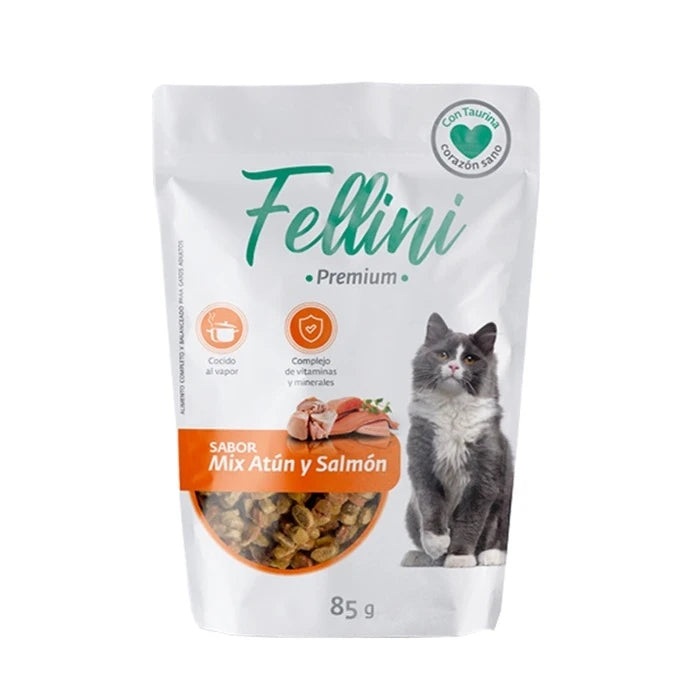Fellini Pouch Mix Atún y Salmón 85G - imagen 1