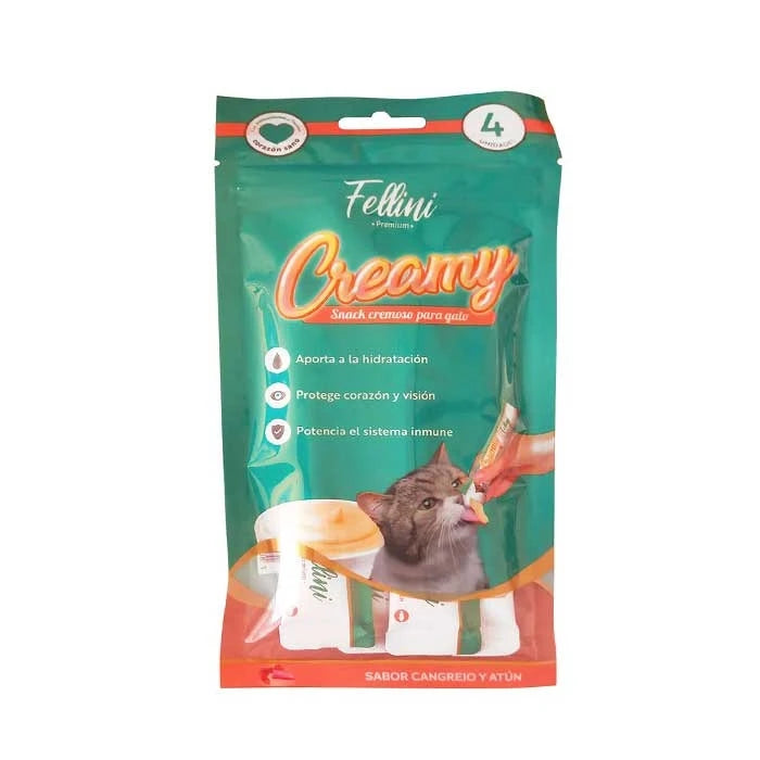Fellini Snack Cremoso Mix Atún y Cangrejo 4 Unidades - imagen 1