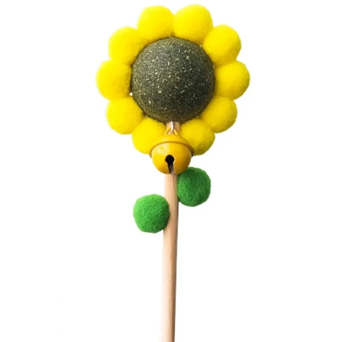 Juguete varilla para gatos Flor con catnip colores