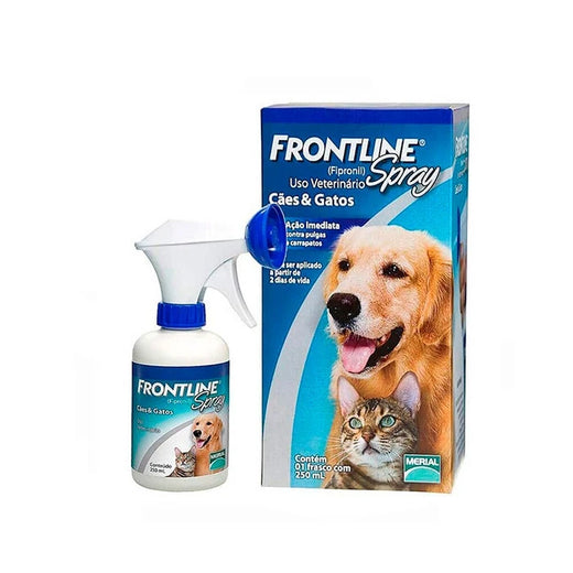 Frontline Spray 250 ml Elimina Pulgas y Garrapatas para perros y gatos
