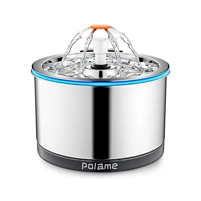 Fuente de Agua para gatos 100% Acero Inoxidable - Pethome