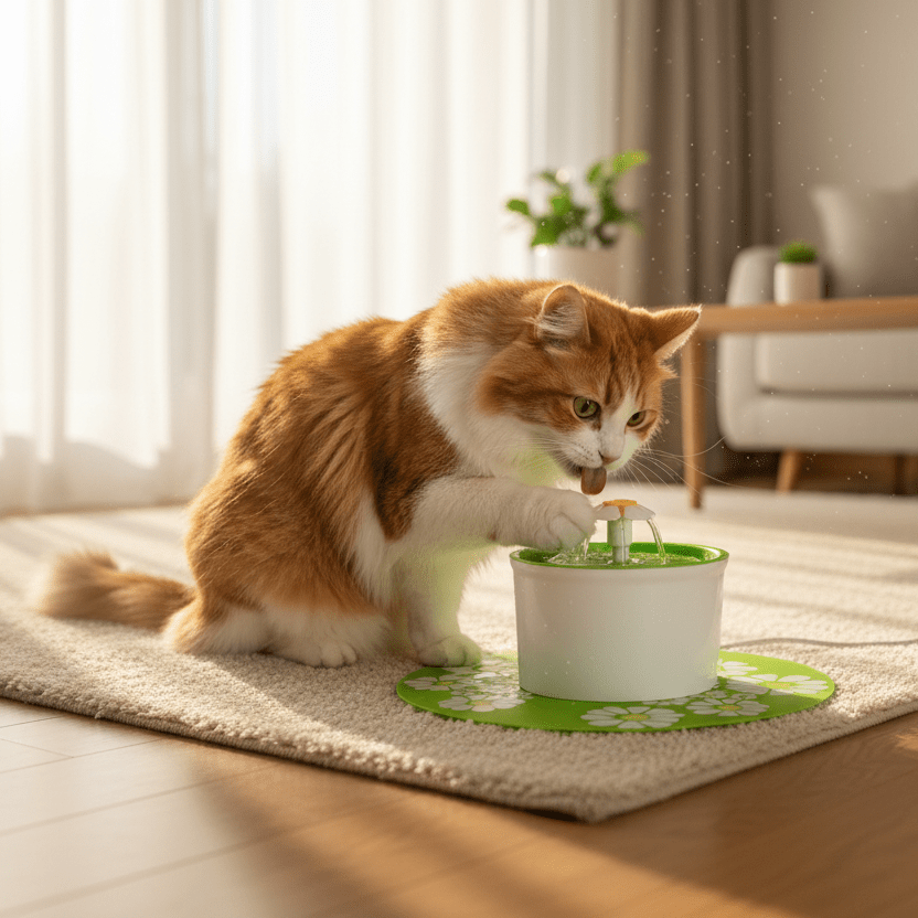 Fuente De Agua para gatos modelo Flor 1.6 Lts - Pethome
