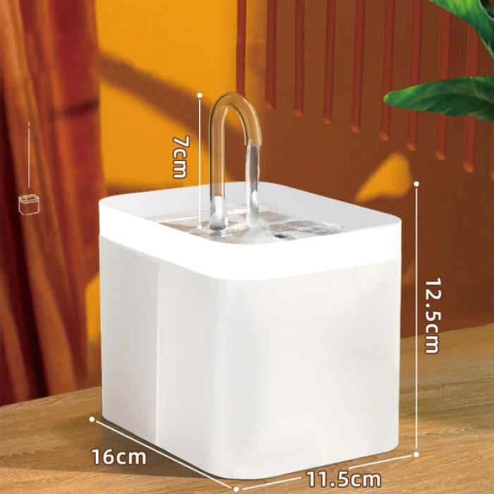 Fuente de agua para perros y gatos con filtro, USB, recirculación de 1.5 Lts - imagen 1