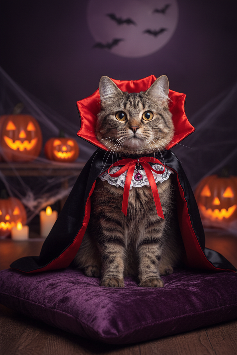 Gatita vampiro Halloween