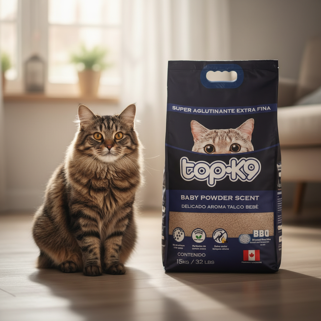 TopK9 arena aglutinante carbon activo 15 kg Black Edition