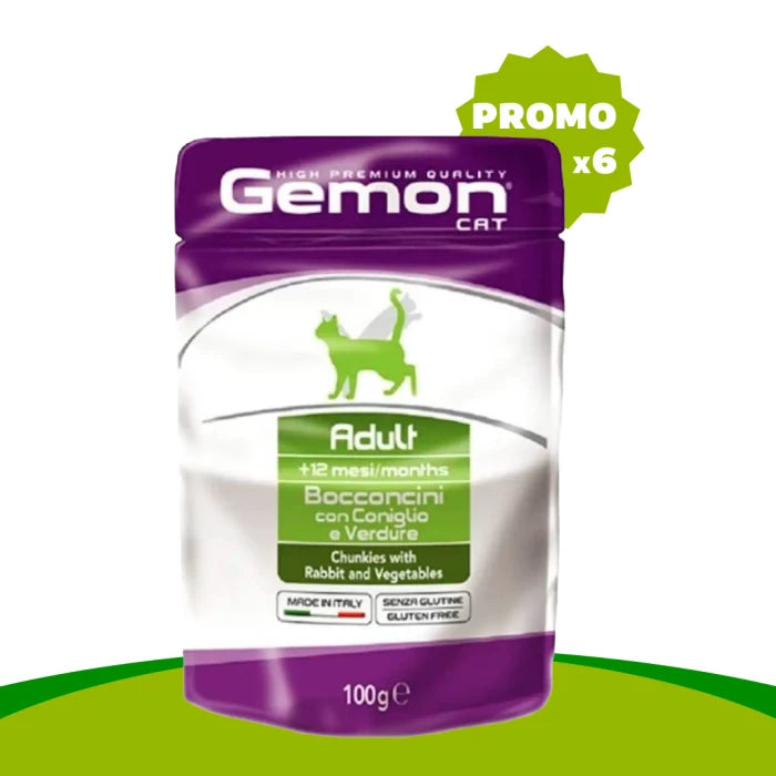 Gemon Cat Adult Pouch Rabbit & Vegetables