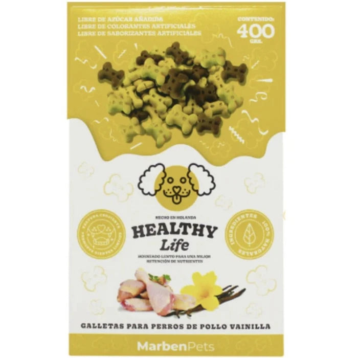 HEALTHY LIFE GALLETA PUPPY TREATS POLLO Y VAINILLLA