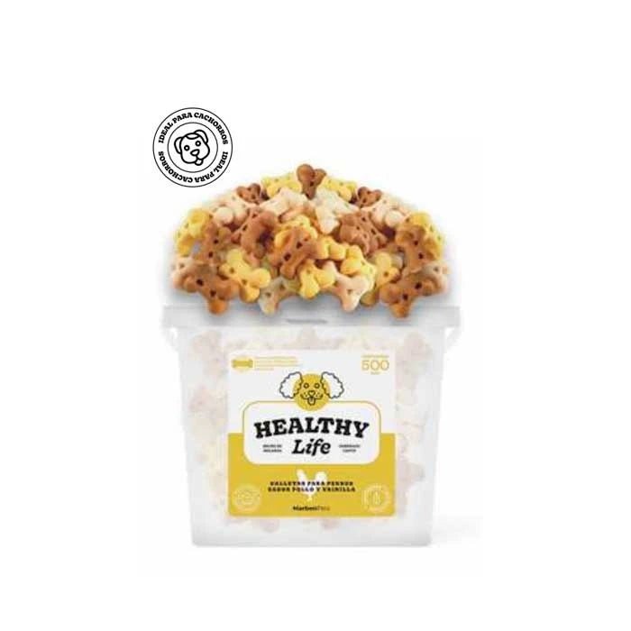 HEALTHY LIFE PUPPY TREATS 500G POLLO Y VAINILLA - Pethome