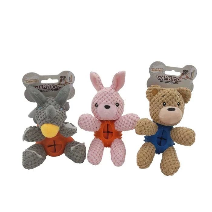 JUGUETE TRICERATOP + GOMA DE CAUCHO DISPENSADORA - Pethome
