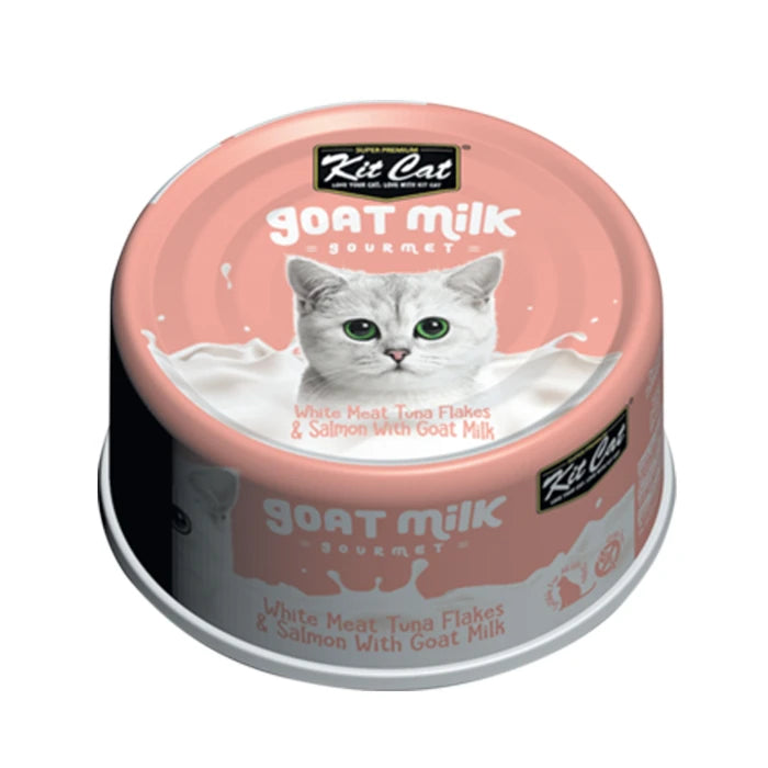 Kit Cat Carne Blanca Copos de Atún y Salmón con Leche de Cabra 70G - imagen 1