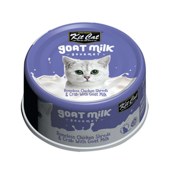 Kit Cat Tiras de Pollo Deshuesado y Cangrejo con Leche de Cabra 70G - imagen 1