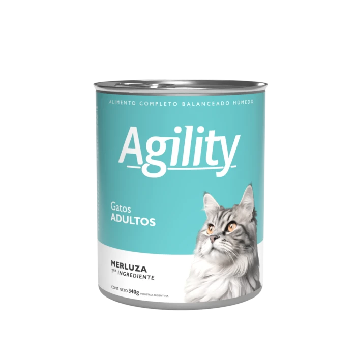 Lata Agility para Gatos Adultos sabor Merluza