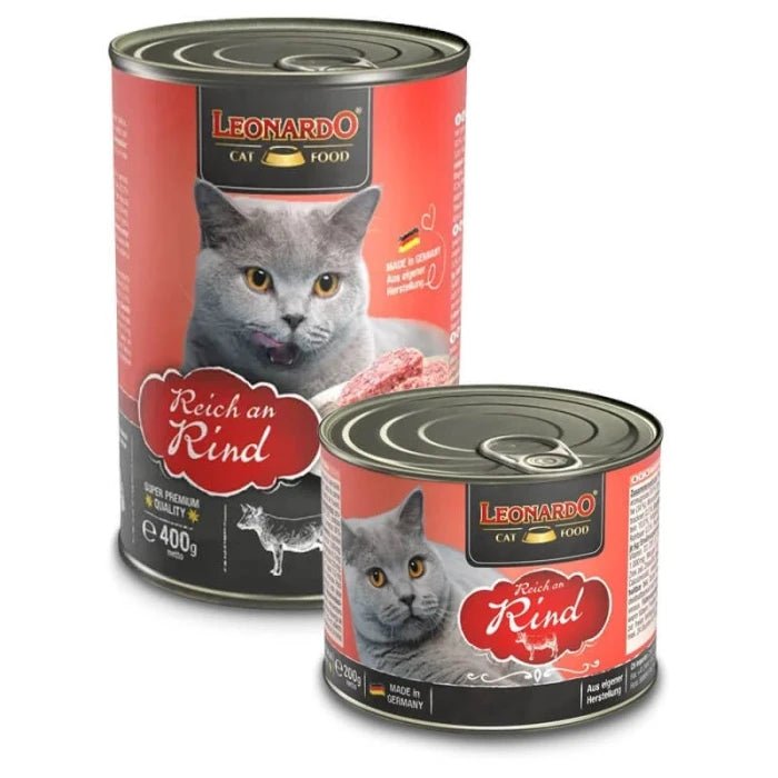 Leonardo Latas Quality Gatos Ternera - Pethome