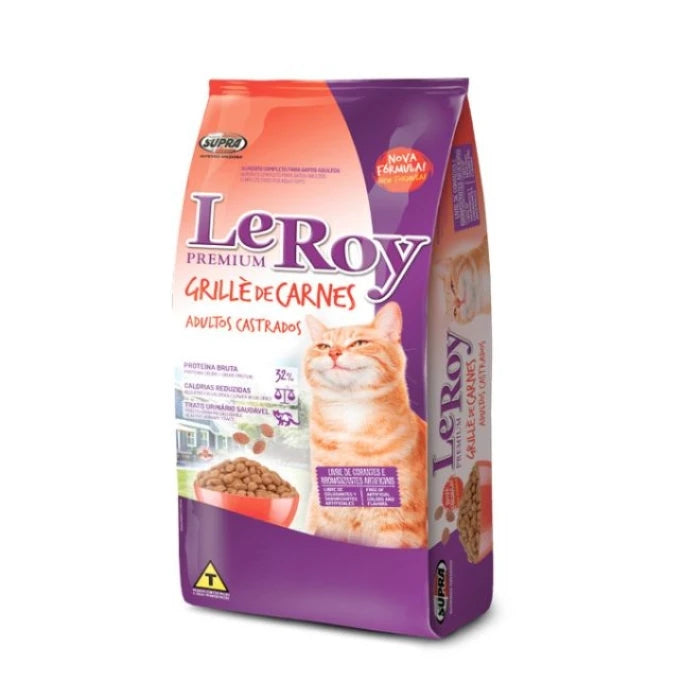 Leroy Grille de Carnes para Gatos Adultos Castrados 15kg - imagen 1