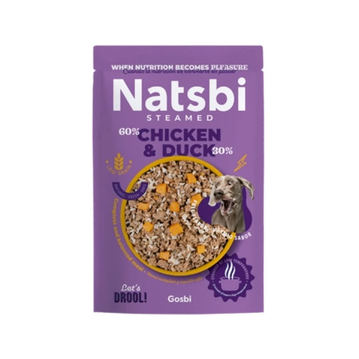 NATSBI STEAMED CHICKEN & DUCK 500G - imagen 1